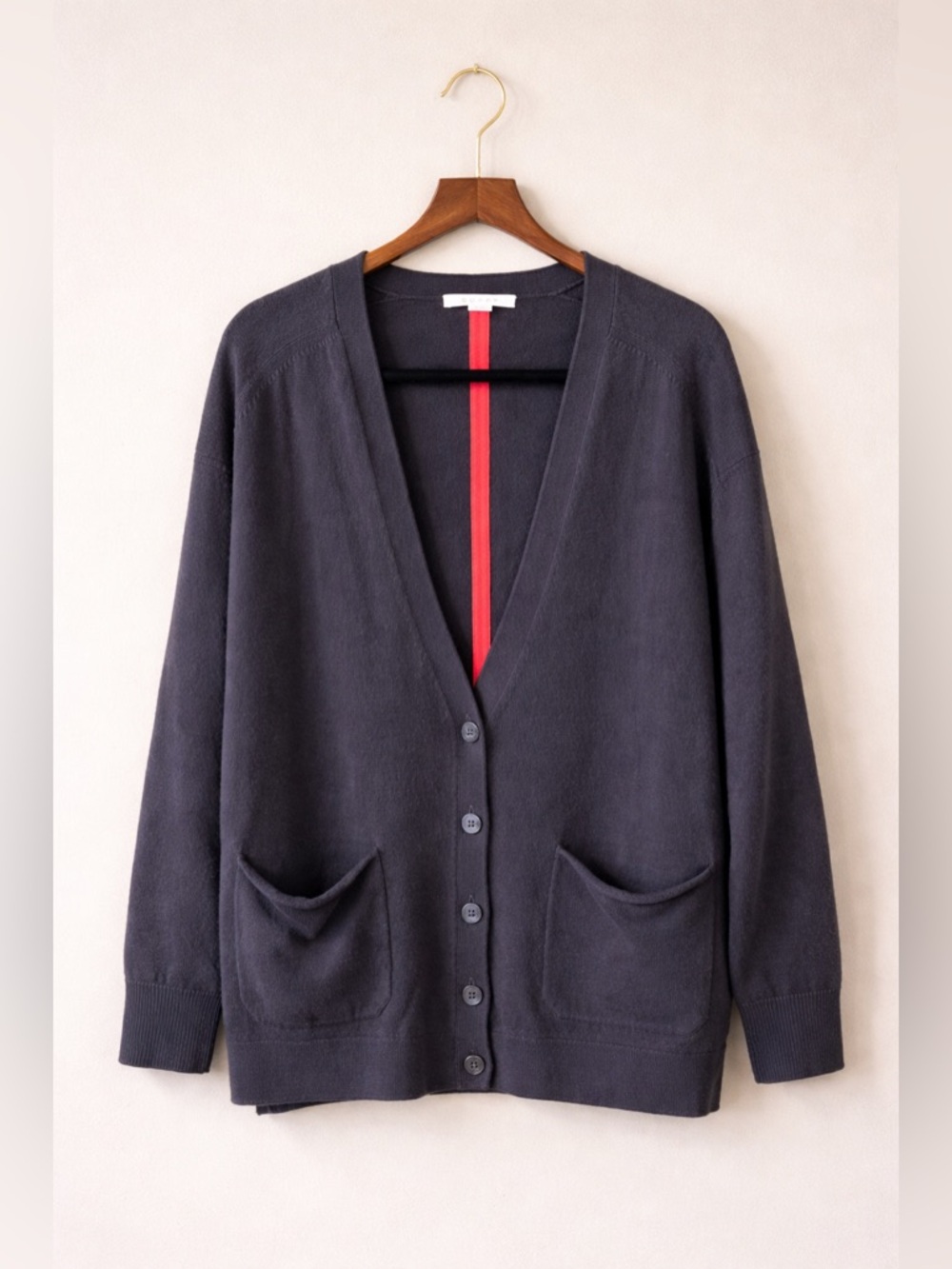 Duffy 100% Cashmere Cardigan Size M/L Generous Fit